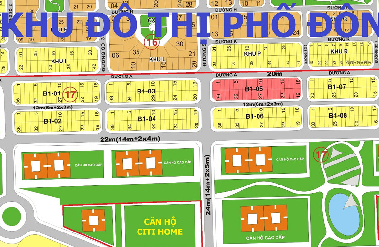 B1-05 Đất Nền Phú Gia